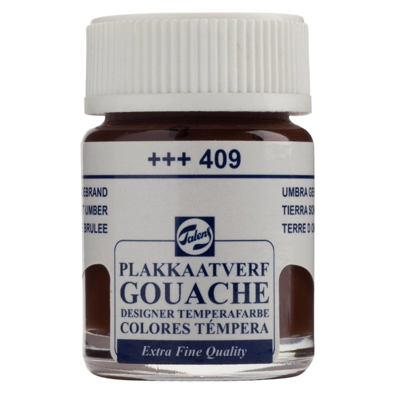 TALENS GOUACHE EXTRA FİNE QUALİTY BOTTLE 16 ML BURNT UMBER 409