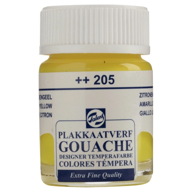 TALENS GOUACHE EXTRA FİNE QUALİTY BOTTLE 16 ML LEMON YELLOW (PRİMARY) 205