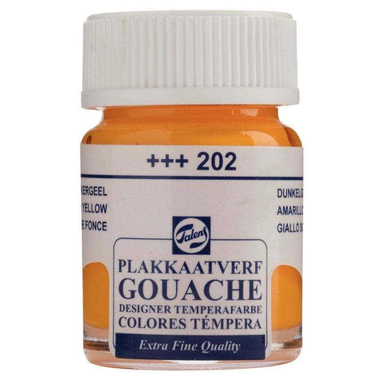 TALENS GOUACHE EXTRA FİNE QUALİTY BOTTLE 16 ML DEEP YELLOW 202