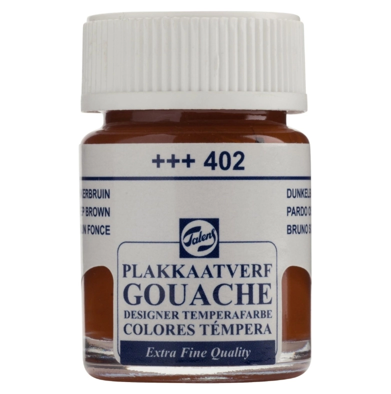TALENS GOUACHE EXTRA FİNE QUALİTY BOTTLE 16 ML DEEP BROWN 402