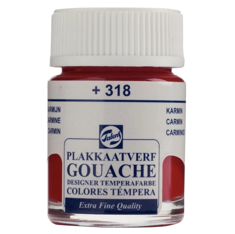 TALENS GOUACHE EXTRA FİNE QUALİTY BOTTLE 16 ML CARMİNE 318