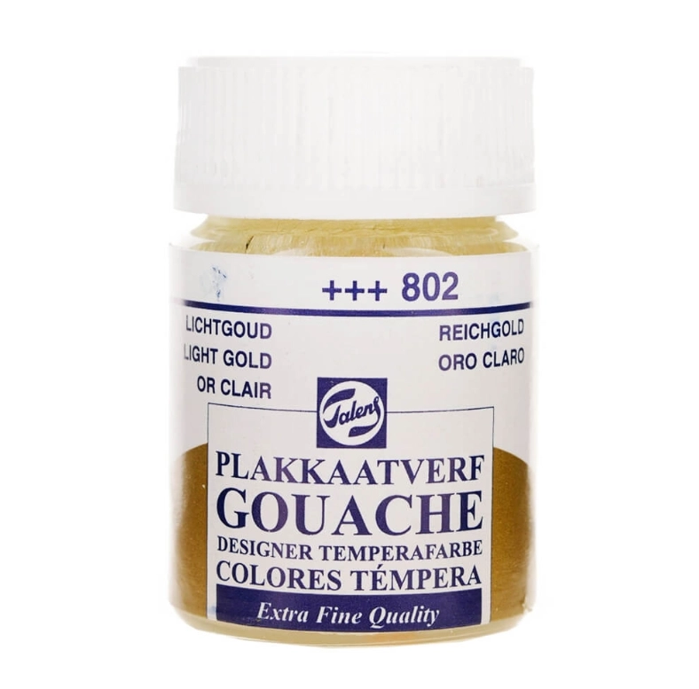 TALENS GOUACHE EXTRA FİNE QUALİTY BOTTLE 16 ML LİGHT GOLD 802