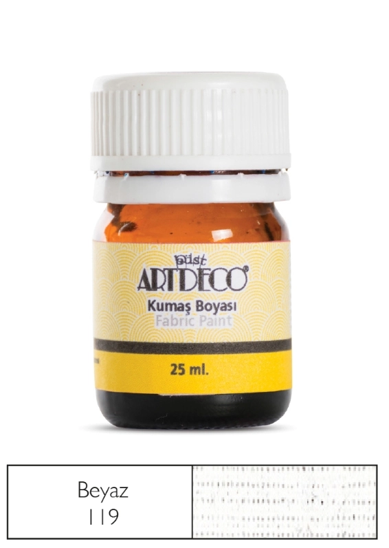 ARTDECO 010A-119 KUMAŞ BOYASI 25ML BEYAZ
