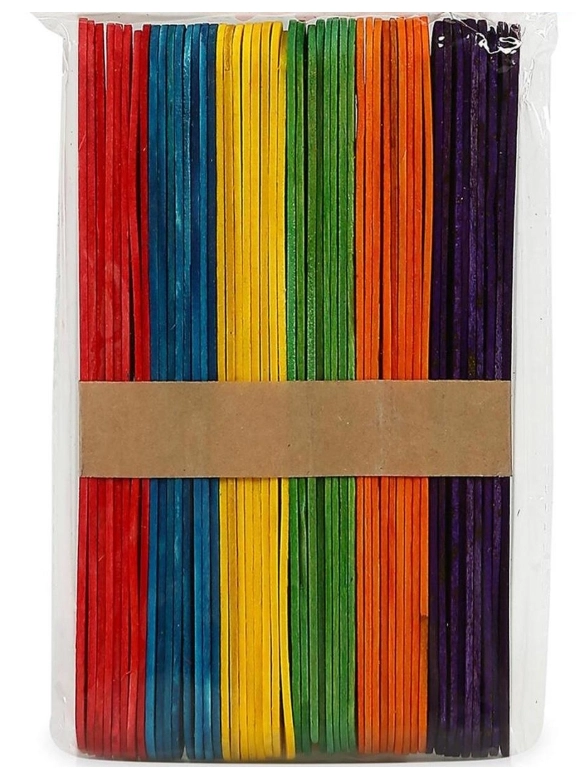 BU-BU EĞLENCELİ ÇUBUKLAR RENKLİ 15x1.8CM 40LI