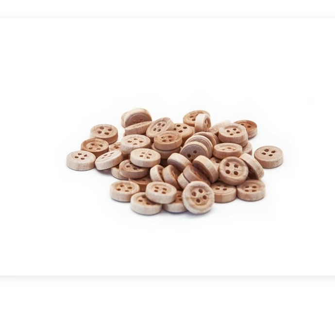 BU-BU DÜĞME 1,2CM (50 ADET) - 2,5CM (10 ADET) 60’LI NATURAL