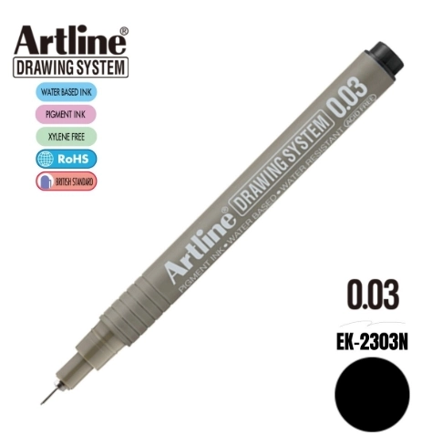 ARTLİNE 2303 ÇİZİM KALEMİ 0.03MM SİYAH