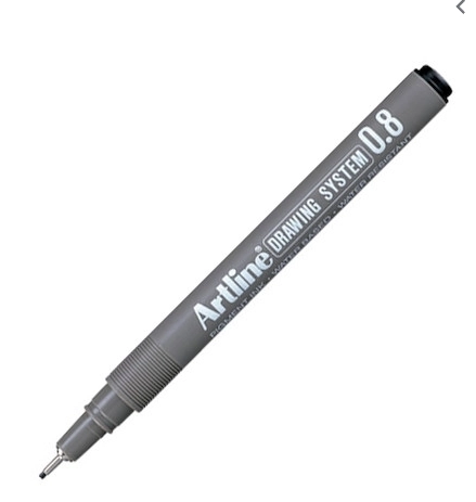 ARTLINE 238 ÇİZİM KALEMİ 0,8 SİYAH