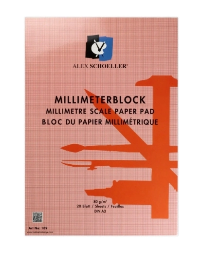 ALEX MİLİMETRİK BLOK A3 20YP KIRMIZI