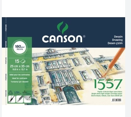 CANSON ÇİZİM VE RESİM BLOK 25X35 180GR 15YP