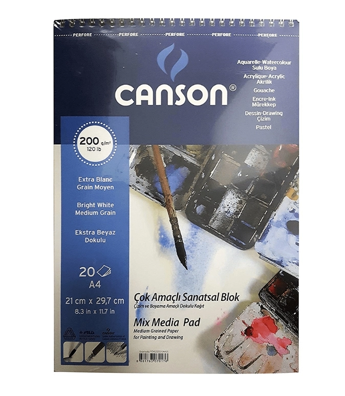 CANSON ÇOK AMAÇLI RESİM BLOK 200GR A4