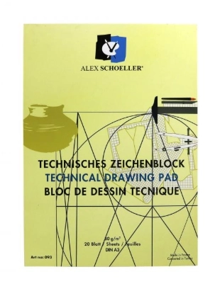 ALEX MİLİMETRİK BLOK TEKNİK A3 80GR.DİK 20YP.