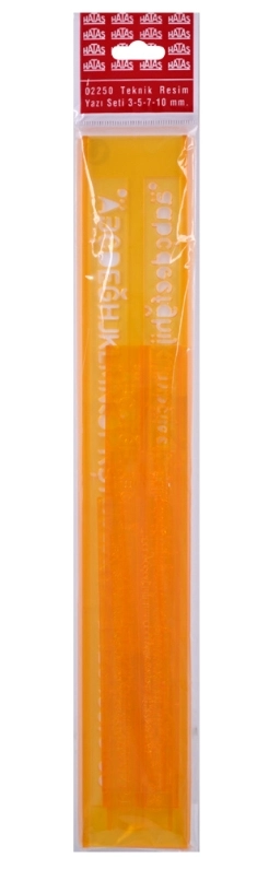HATAS 02250 TEKNİK RESİM YAZI SETİ 3-5-7-10MM