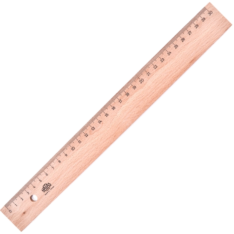 HATAS TAHTA CETVEL ( TAKVİYESİZ ) 30 cm.