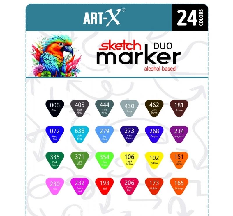 ART-X SKETCH MARKER DUO 24’LÜ SET