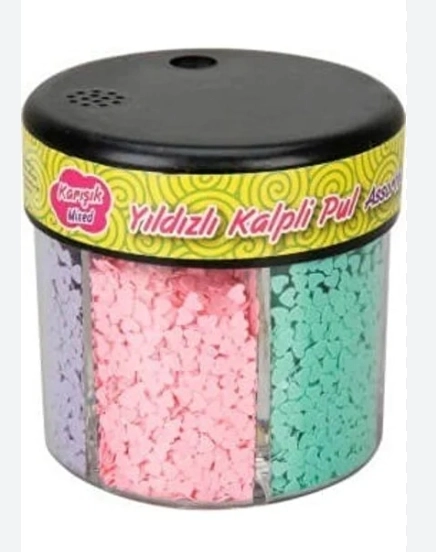 BU-BU  YILDIZLI KALPLİ PUL 80GR (6LI)