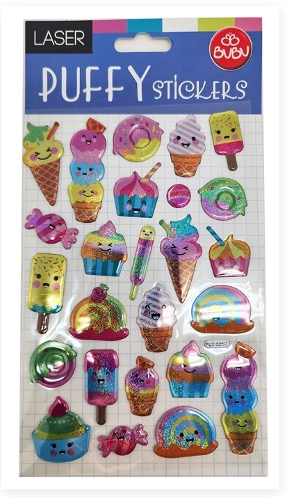 BUBU PUFFY STICKERS - 6210