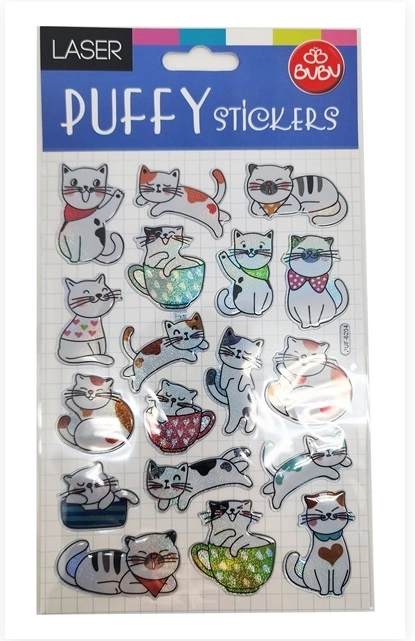 BUBU PUFFY STICKERS - 6204