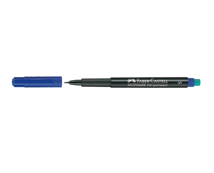 FABER CASTELL PERMANENT S MAVİ  ASETAT