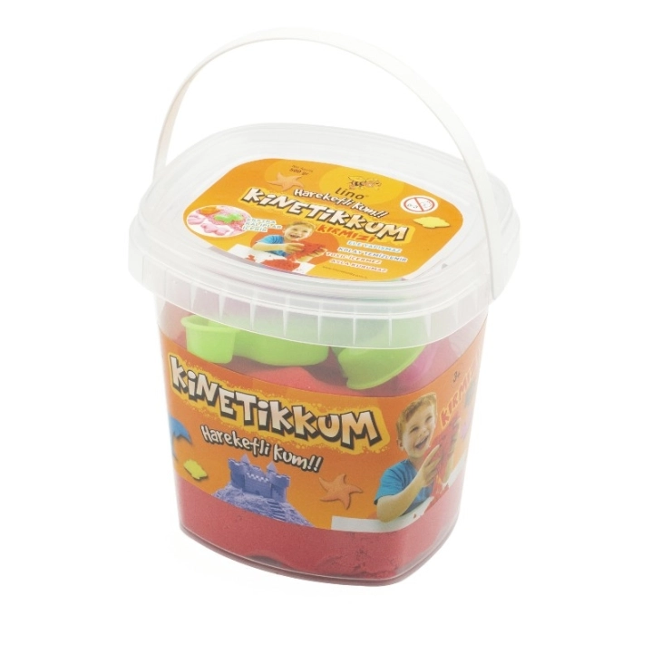 LİNO KİNETİK KUM KIRMIZI KOVA 500GR