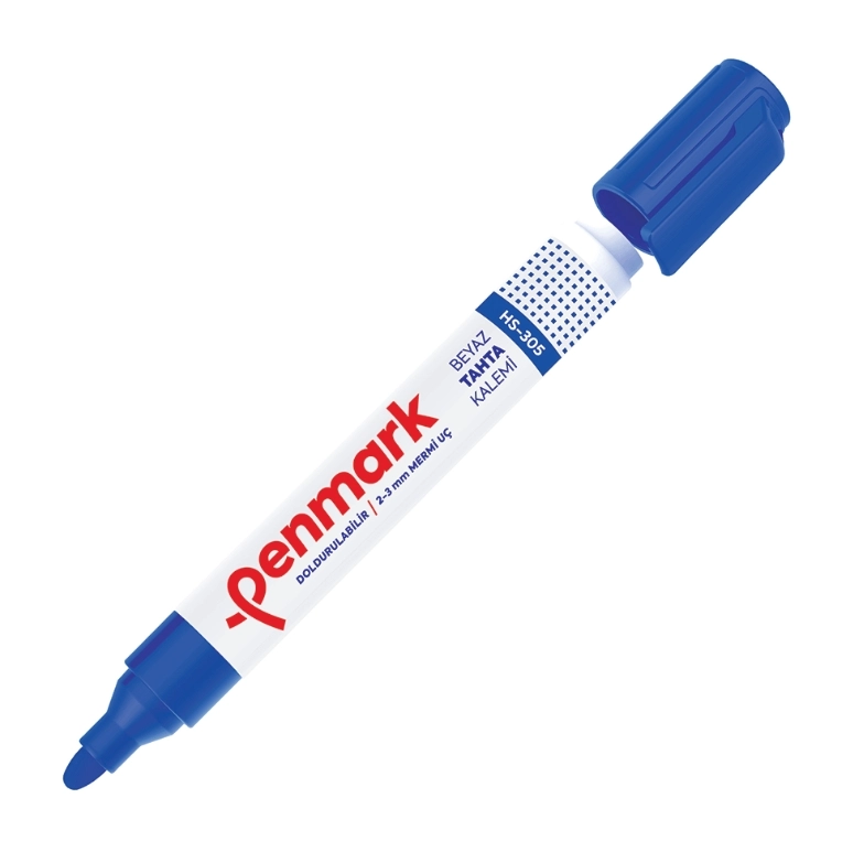 PENMARK DOLDURULABİLİR BEYAZ TAHTA KALEMİ MAVİ