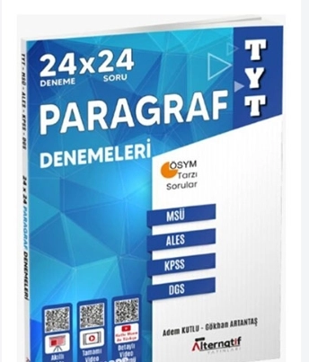 TYT ALTERNATİF 24X24 PARAGRAF DENEMELERİ