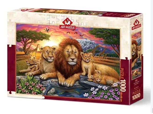 ART PUZZLE ASLAN AİLESİ 1000 PARÇA PUZZLE