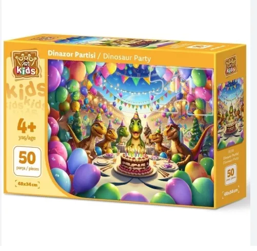 ART ÇOCUK DİNAZOR PARTİSİ 50 PARÇA PUZZLE