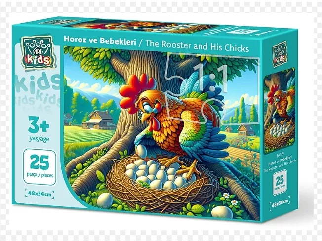 ART PUZZLE HOROZ VE BEBEKLERİ 25 PARÇA