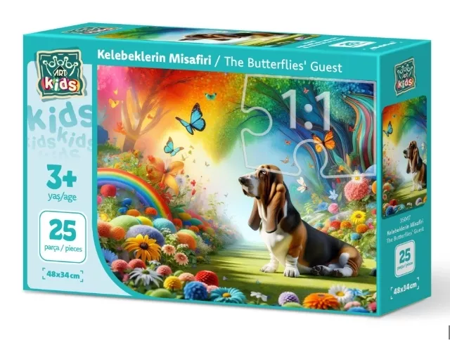 ART ÇOCUK KELEBEKLERİN MİSAFİRİ 25 PARÇA PUZZLE