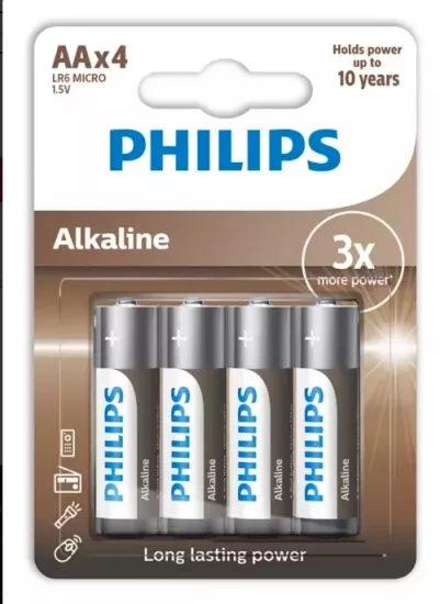 PHİLİPS ALKALİN AA 4LÜ KALEM PİL