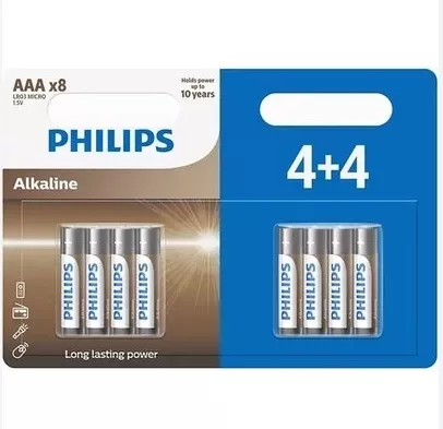 PHİLİPS ALKALİNE İNCE KUMANDA PİLİ 8Lİ