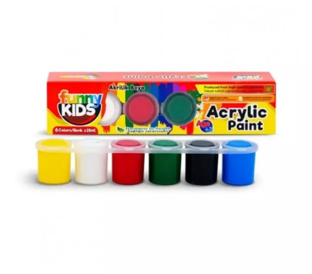 RİCH FUNNY KIDS AKRİLİK 6*25 SIRALI SET