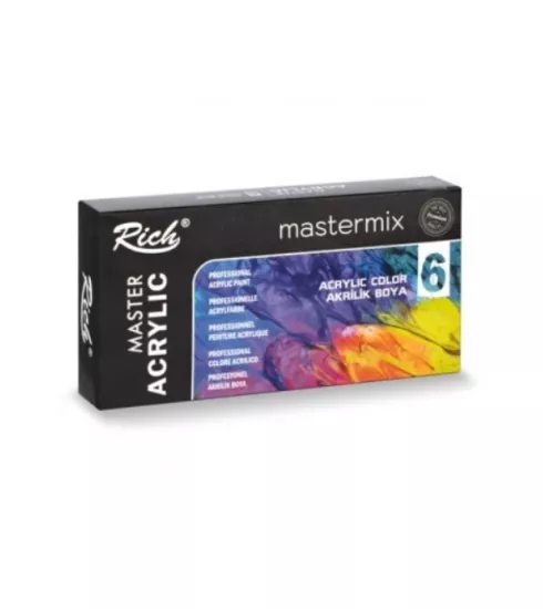 RİCH MASTERMIX AKRİLİK 60 CC 6’LI SET