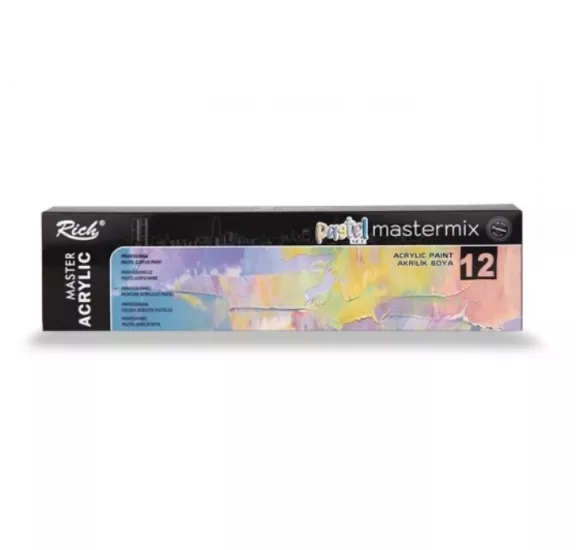 RİCH MASTERMIX PASTEL AKRİLİK 60 CC 12’Lİ SET