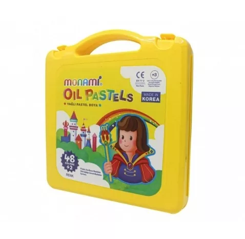 MONAMİ PASTEL BOYA 48+2 RENK PLASTİK KUTULU