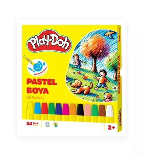 PLAYDOH 24 RENK PASTEL BOYA