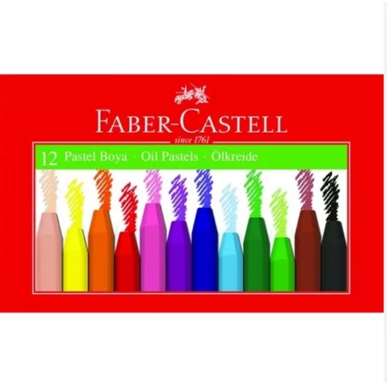 FABER CASTELL KARTON KUTU PASTEL BOYA 12 RENK
