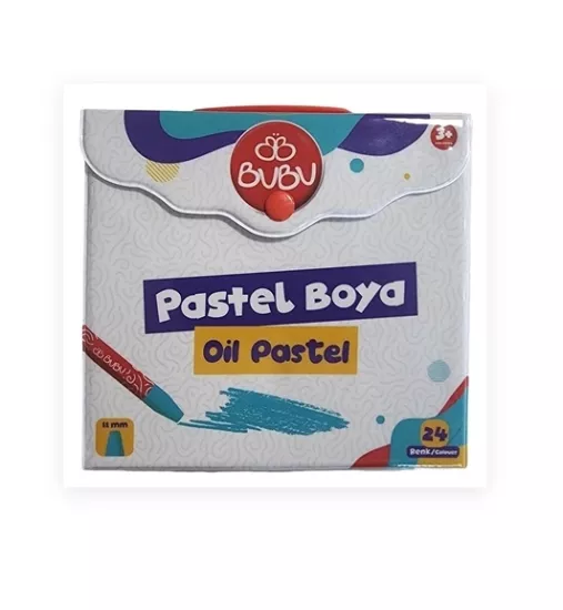BU-BU PASTEL BOYA 24 RENK ÇANTALI (PVC)