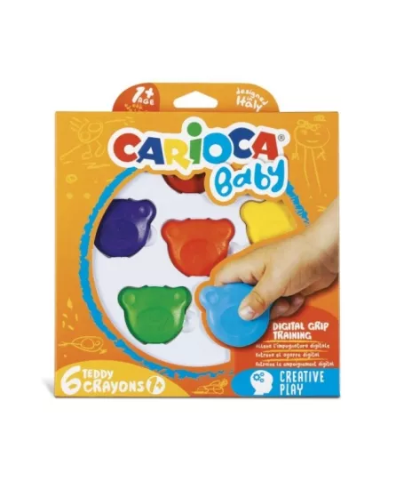 CARİOCA 42956 TEDDY BEBEK CRYAYONS 6LI