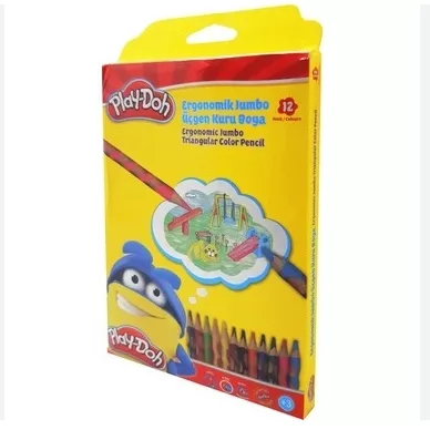 PLAY-DOH OLUKLU JUMBO KURUBOYA 12 Lİ