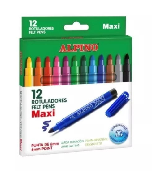 ALPİNO MAXİ KEÇELİ KALEM 12’Lİ