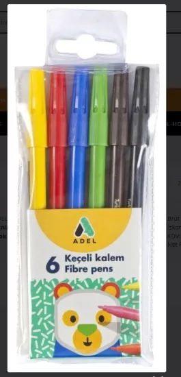 ADEL KEÇELİ KALEM 6’LI