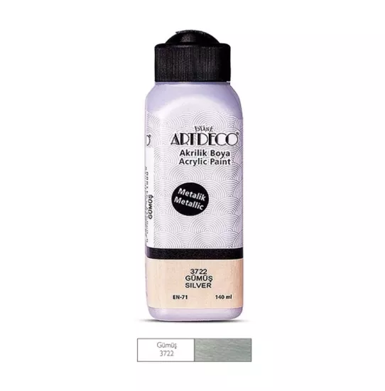ARTDECO AKRİLİK METALİK 140ML GÜMÜŞ