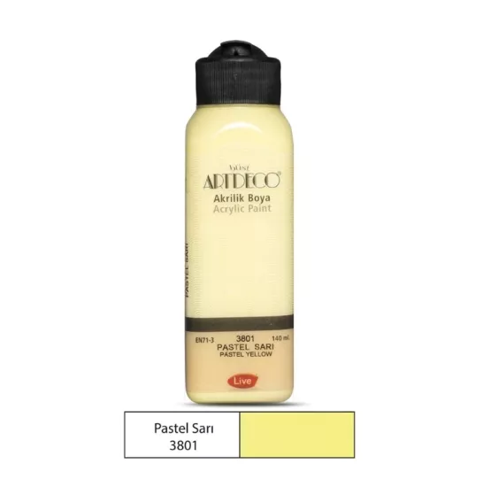 ARTDECO AKRİLİK BOYA 140ML PASTEL SARI