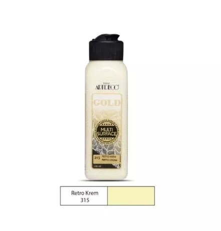 ARTDECO AKRİLİK GOLD BOYA 140ML RETRO KREM