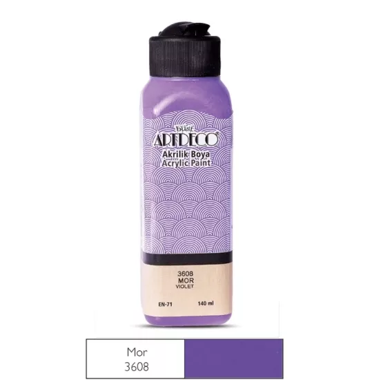 LİSANS ARTDECO AKRİLİK BOYA 140 ML MOR
