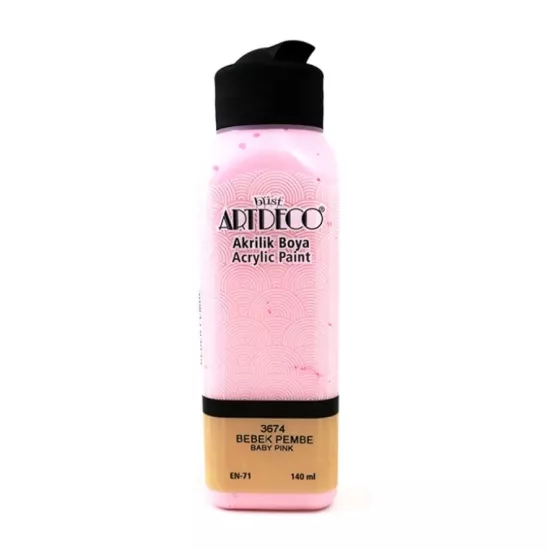 LİSANS ARTDECO AKRİLİK BOYA 140 ML BEBEK PEMBE