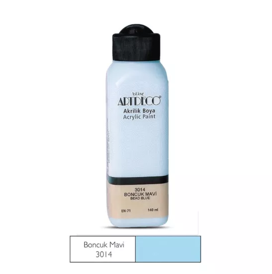 LİSANS ARTDECO AKRİLİK BOYA 140 ML BONCUK MAVİ