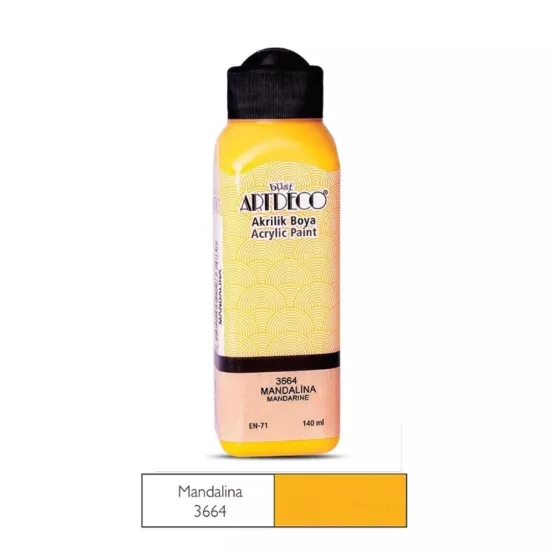LİSANS ARTDECO AKRİLİK BOYA 140 ML MANDALİNA