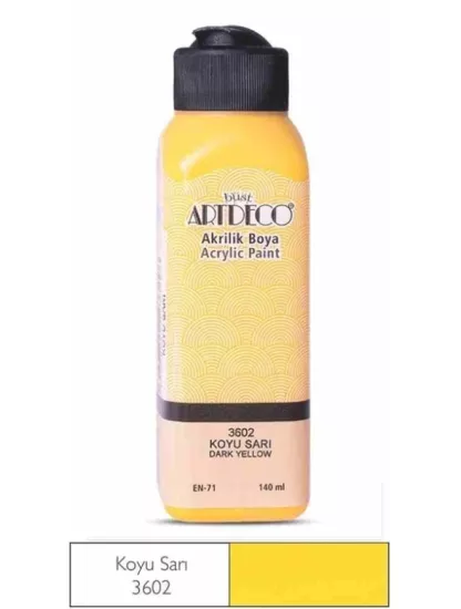 LİSANS ARTDECO AKRİLİK BOYA 140 ML KOYU SARI